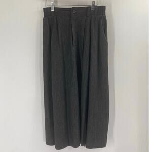 Vintage Gotcha Covered Gray Gauze Pleated Wide Leg Stretch Pants 28 Lagenlook